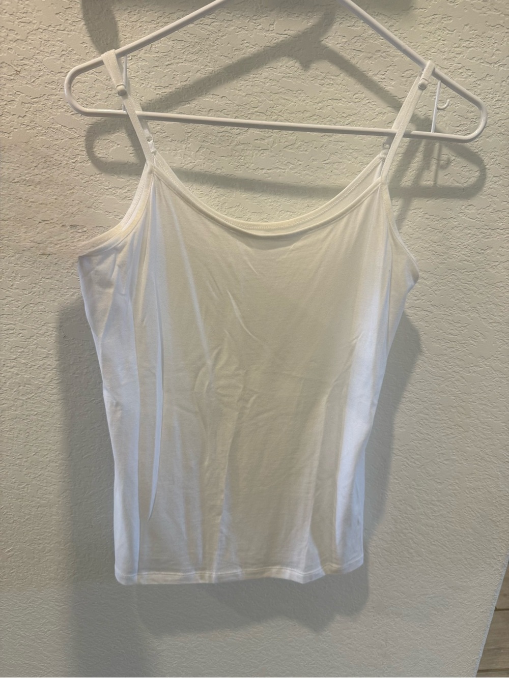 Time and Tru White Spaghetti Strap Camisole